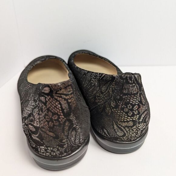 SAS Black Metallic Lace Ballet Flats - removable Ortholite insoles - Picture 5 of 7